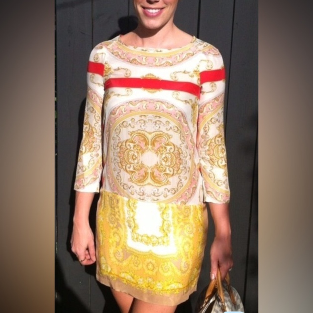 Zara women 100% silk Long Sleeve Dress - Picture 1 of 8